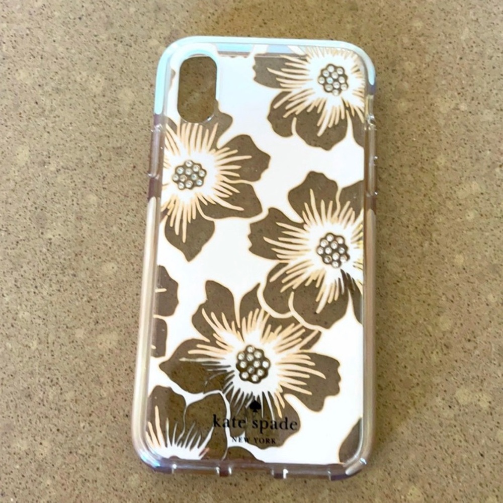 kate spade Gold Floral iPhone Case